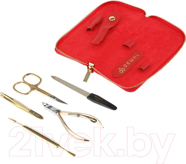Изображение товара Набор для маникюра Dewal 902RED (красный)