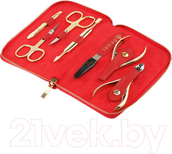 Изображение товара Набор для маникюра Dewal 904RED  (красный)