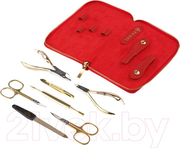 Изображение товара Набор для маникюра Dewal 904RED  (красный)