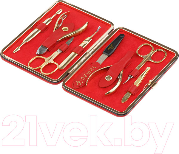 Изображение товара Набор для маникюра Dewal 906RED (красный)