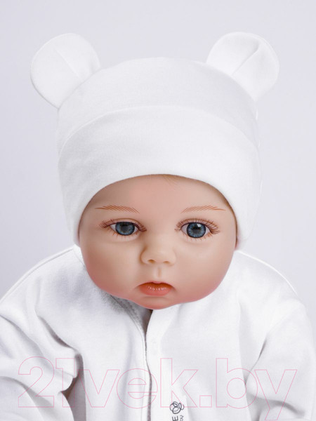 Изображение товара Шапочка для малышей Amarobaby Nature Essence Bear / AB-OD22-NE16Be/33-42 (молочный)