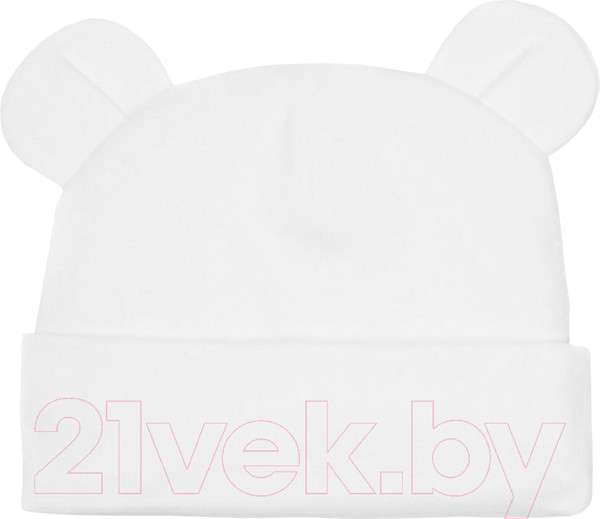 Изображение товара Шапочка для малышей Amarobaby Nature Essence Bear / AB-OD22-NE16Be/33-44 (молочный)