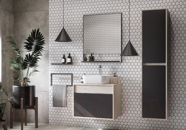 Изображение товара Тумба с умывальником Акватон Лофт Урбан 80 (1A2476K4LQX60)