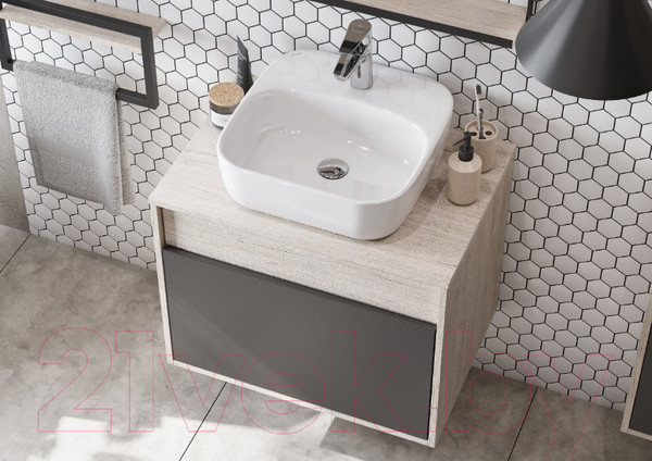 Изображение товара Тумба с умывальником Акватон Лофт Урбан 80 (1A2476K4LQX60)