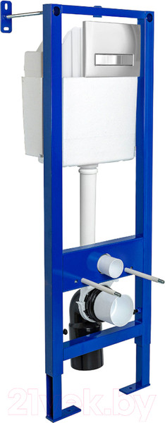 Изображение товара Инсталляция для унитаза Berges Atom Line 410 040338 (с кнопкой)