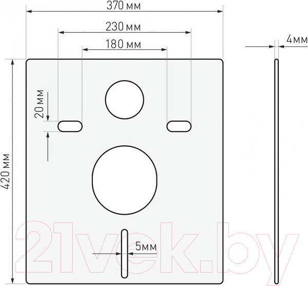 Изображение товара Инсталляция для унитаза Berges Atom Line 410 040340 (с кнопкой)