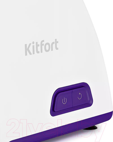 Изображение товара Мясорубка электрическая Kitfort KT-2112-1 (белый/фиолетовый)