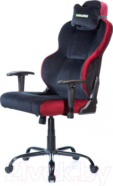 Изображение товара Кресло геймерское Vmmgame Unit Velour Upgrade с регулируемой спинкой / XD-A-VRBKRD-B23 (черный/красный)
