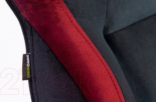 Изображение товара Кресло геймерское Vmmgame Unit Velour Upgrade с регулируемой спинкой / XD-A-VRBKRD-B23 (черный/красный)
