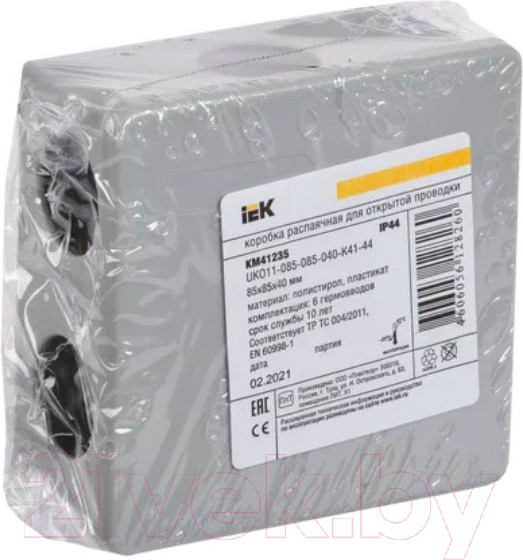 Изображение товара Коробка распределительная IEK КМ41235 / UKO11-085-085-040-K41-44