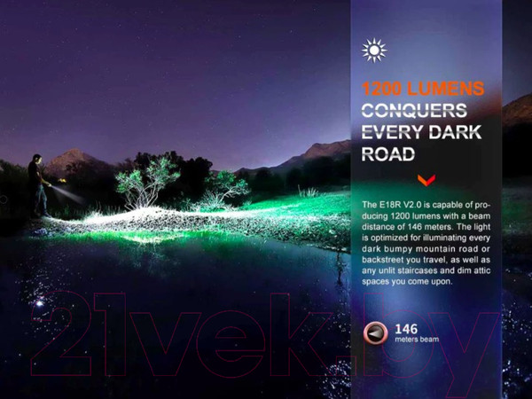 Изображение товара Фонарь Fenix Light E18R V2.0 / E18RV20