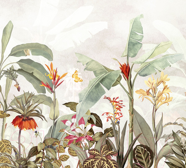 Изображение товара Фотообои листовые Vimala Акватропики бежевые (270x300)