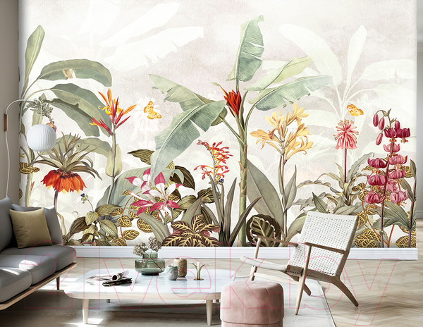 Изображение товара Фотообои листовые Vimala Акватропики бежевые (270x300)