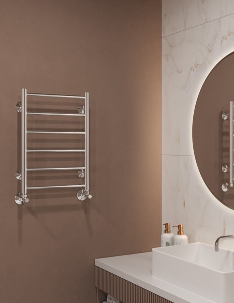 Изображение товара Полотенцесушитель водяной Terminus Аврора П6 400x600 (RAL 9005)