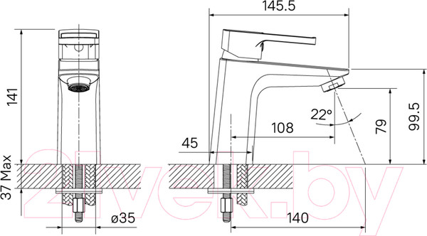 Изображение товара Смеситель IDDIS Bild BILBL00i01