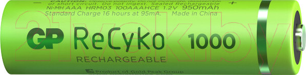 Изображение товара Комплект аккумуляторов GP Batteries 100AAAHCE-2EB2 (2шт)