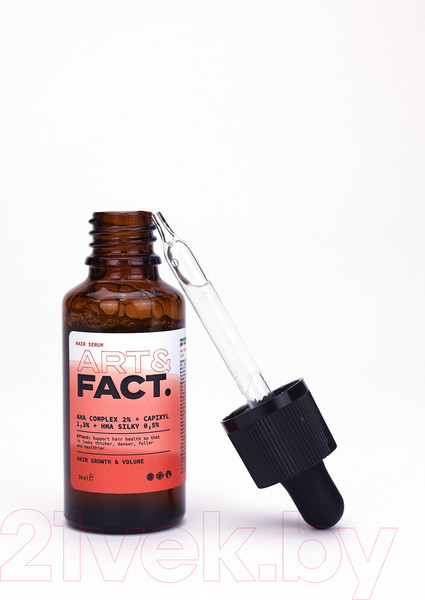 Изображение товара Сыворотка для волос Art&Fact AHA Complex 2% + Capixyl 1.3% + HMA Silk 0.5% Мультипептидная (30мл)
