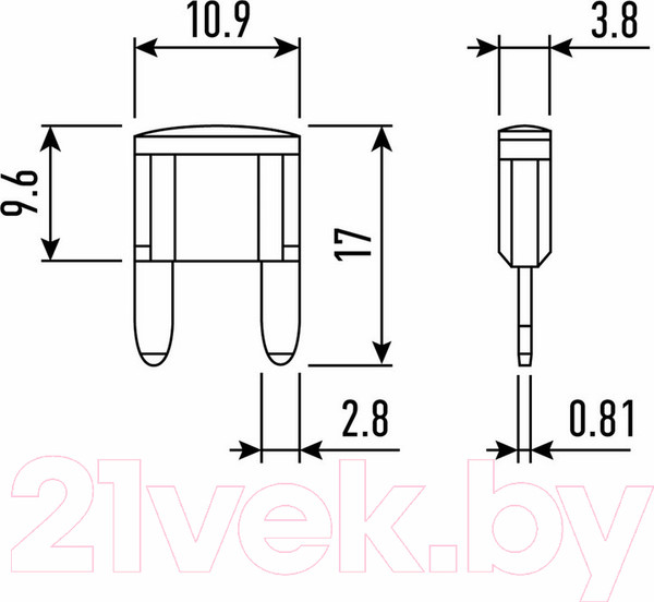 Изображение товара Комплект предохранителей для автомобиля Rexant Мини 80-7023 (100шт)