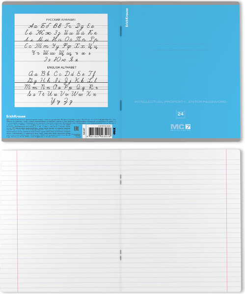 Изображение товара Тетрадь Erich Krause MC-7 / 56307 (24л, ассорти)