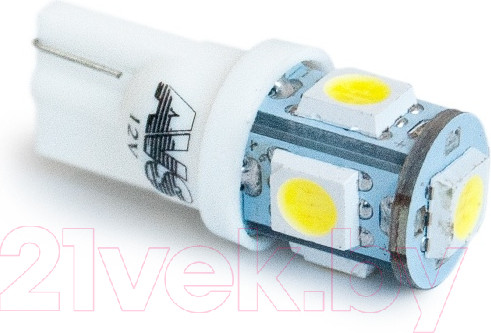 Изображение товара Комплект автомобильных ламп AVS T027 Т10 / A80605S (2шт, белый)