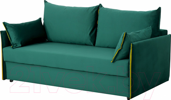 Изображение товара Диван Мебельград Том Стандарт (мора зеленый/мора горчица)