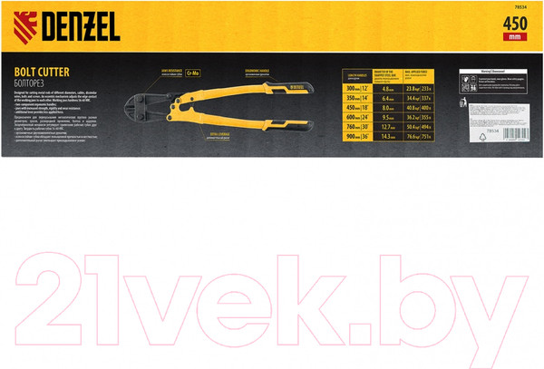 Изображение товара Болторез Denzel 78534
