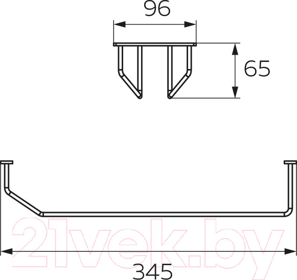 Изображение товара Держатель бокалов на рейлинг Lemax MX-055 WT