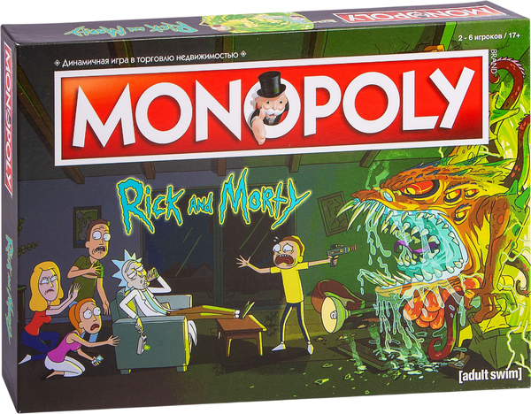 Изображение товара Настольная игра Hasbro Монополия Рик и Морти / 33862