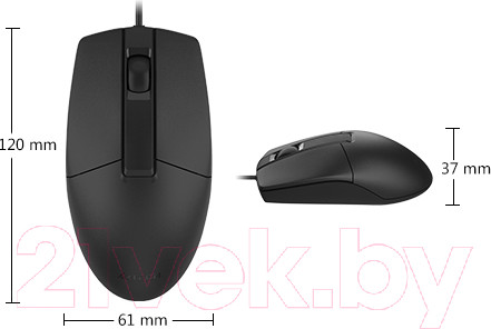 Изображение товара Мышь A4Tech OP-330S (черный)