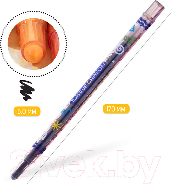 Изображение товара Восковые мелки CrowN ArtStory / TP-2000 (20цв)
