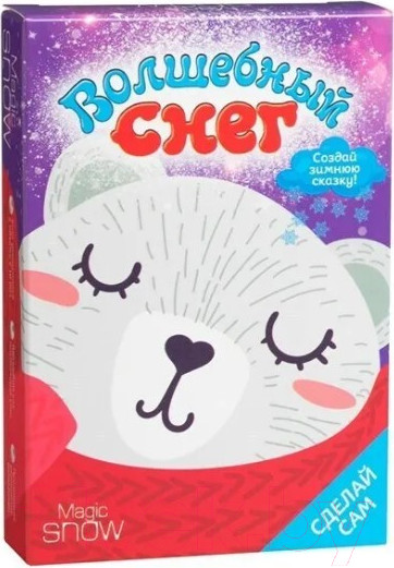 Изображение товара Набор для опытов Волшебный снег Мини-набор Мишка / ms-18