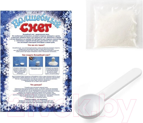 Изображение товара Набор для опытов Волшебный снег Мини-набор Мишка / ms-18