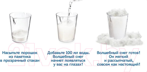 Изображение товара Набор для опытов Волшебный снег Мини-набор Мишка / ms-18