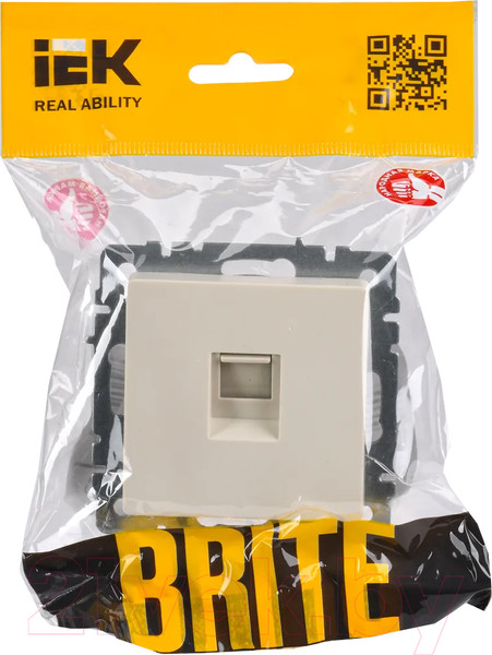 Изображение товара Розетка IEK BR-K10-1-K10 (бежевый)