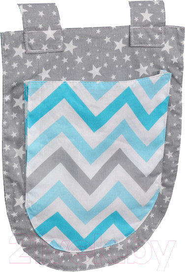 Изображение товара Навесной карман Мебельград Соня 27x38 (зигзаг небесный)