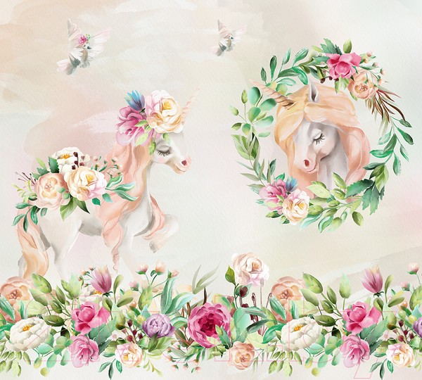 Изображение товара Фотообои листовые Vimala Детский единорог (270x300)