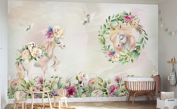 Изображение товара Фотообои листовые Vimala Детский единорог (270x300)
