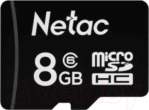 Изображение товара Карта памяти Netac P500 Standard MicroSDHC 8GB C10 (NT02P500STN-008G-S)