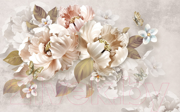 Изображение товара Фотообои листовые Vimala 3D Сюжет с цветами (270x400)