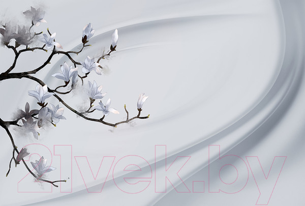 Изображение товара Фотообои листовые Vimala Ветка на шелке (270x400)