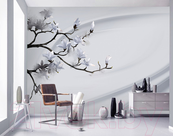 Изображение товара Фотообои листовые Vimala Ветка на шелке (270x400)