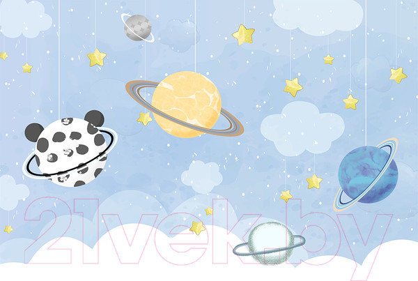 Изображение товара Фотообои листовые Vimala Космос акварель (270x400)