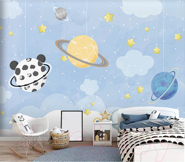 Изображение товара Фотообои листовые Vimala Космос акварель (270x400)