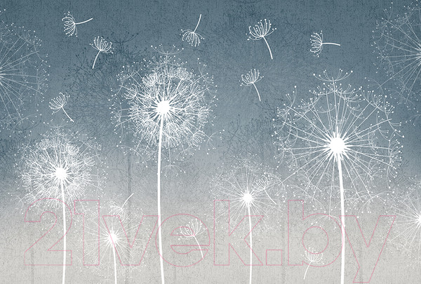 Изображение товара Фотообои листовые Vimala Одуванчики на голубом фоне (270x400)