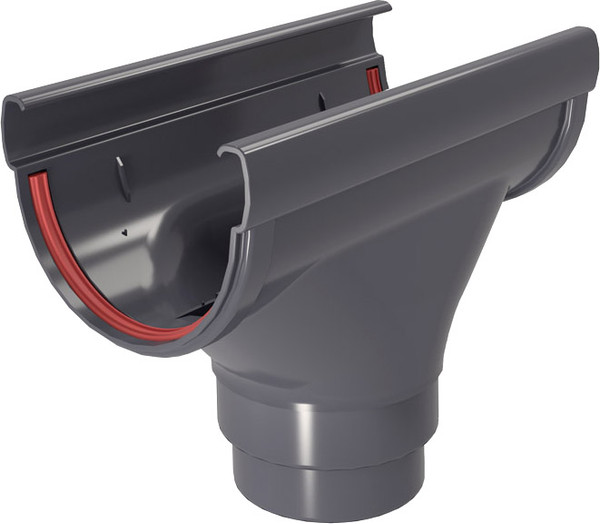 Изображение товара Воронка водосточная Grand Line Дизайн 135 ПВХ RAL 7024 (графит)