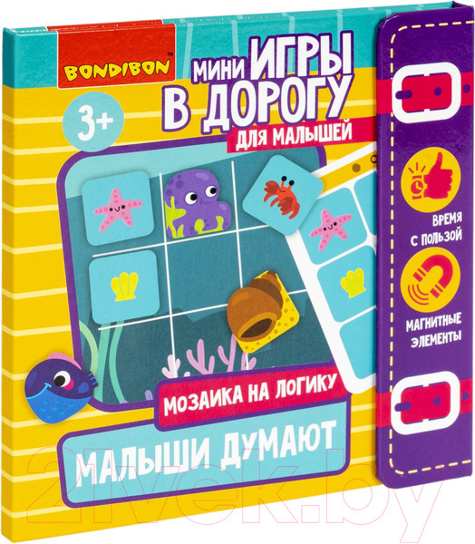 Изображение товара Развивающая игра Bondibon Мини игры в дорогу. Малыши думают / ВВ5350