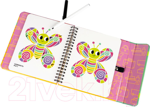 Изображение товара Развивающая книга Bondibon Мини игры в дорогу. Найди отличия по цвету / ВВ5351