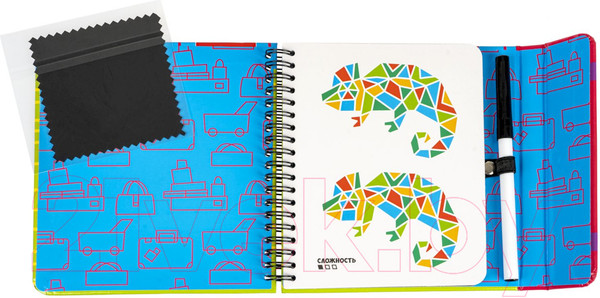 Изображение товара Развивающая книга Bondibon Мини игры в дорогу. Найди отличия по цвету / ВВ5352