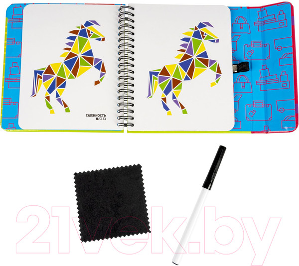 Изображение товара Развивающая книга Bondibon Мини игры в дорогу. Найди отличия по цвету / ВВ5352