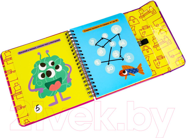 Изображение товара Развивающая книга Bondibon Мини игры в дорогу. Малыши считают / ВВ5353